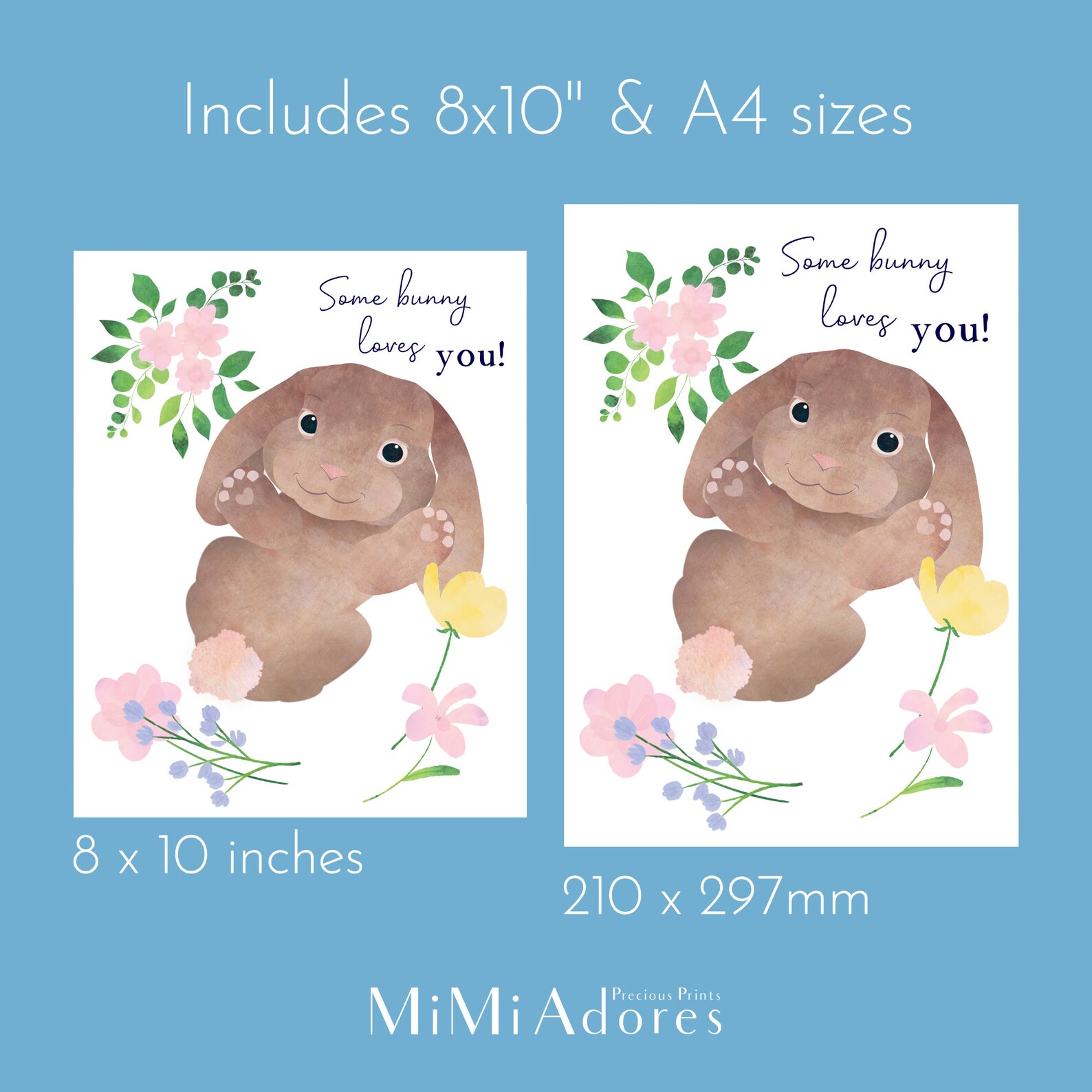 Some bunny loves you craft 8x10" and A4 sizes